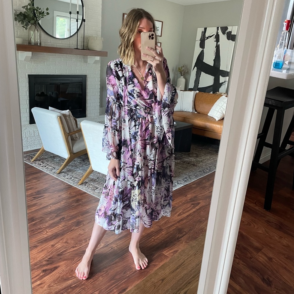 Misa Los Angeles Women's Merce Floral Midi-Dress, Small